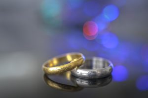 Engagement, wedding, bokeh image