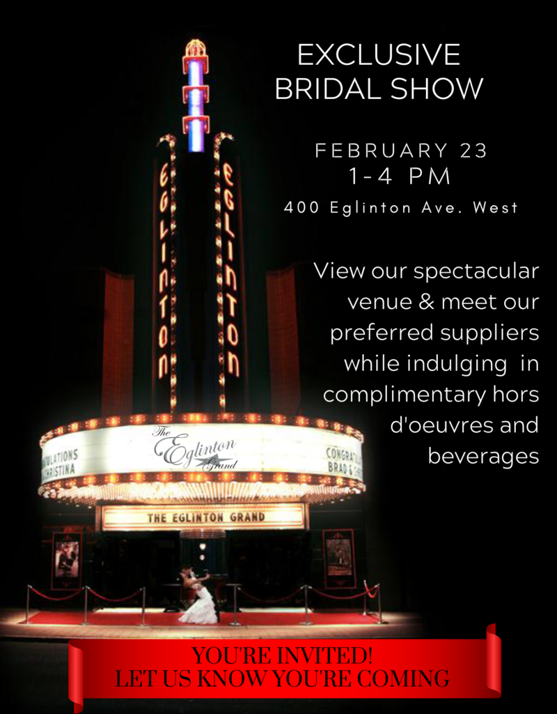 Eglinton Grand Exclusive Bridal Show